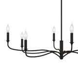 Harwick 8 Light Chandelier 42", Aged Iron