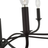 Harwick 8 Light Chandelier 42", Aged Iron