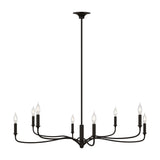 Harwick 8 Light Chandelier 42", Aged Iron