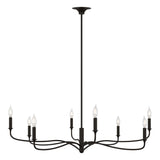 Harwick 8 Light Chandelier 42", Aged Iron