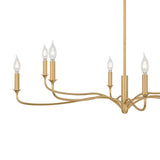 Harwick 8 Light Chandelier 42", Gilded Brass