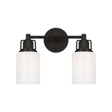 Claxton 2 Light Vanity 14", Aged Iron