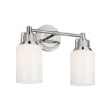 Claxton 2 Light Vanity 14", Polished Nickel