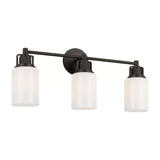 Claxton 3 Light Vanity 24", Aged Iron