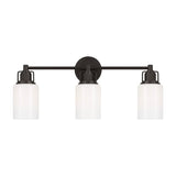 Claxton 3 Light Vanity 24", Aged Iron