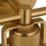 Claxton 3 Light Vanity 24", Modern Brass