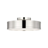 Merton Round LED Semi-Flush 12", Polished Nickel