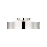 Merton Round LED Semi-Flush 12", Polished Nickel