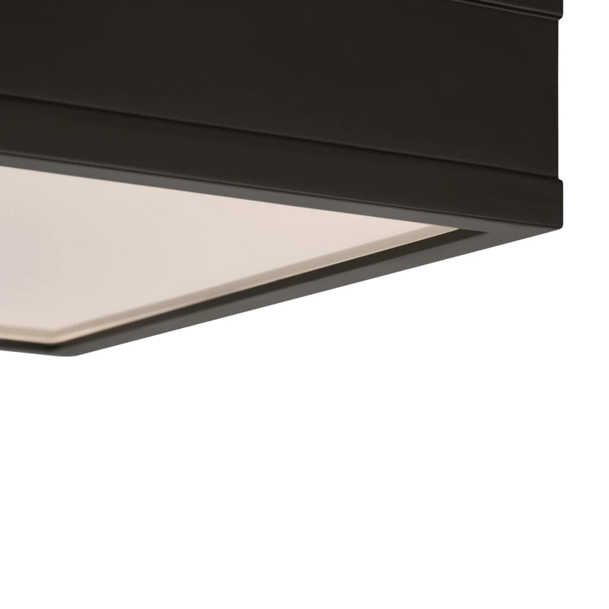 Merton Square LED Semi-Flush 12", Aged Iron