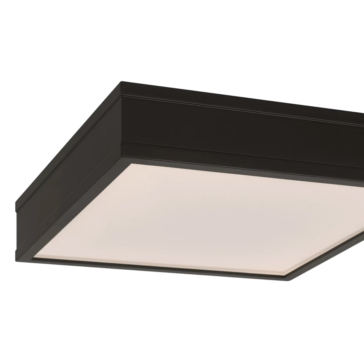 Merton Square LED Semi-Flush 12", Aged Iron