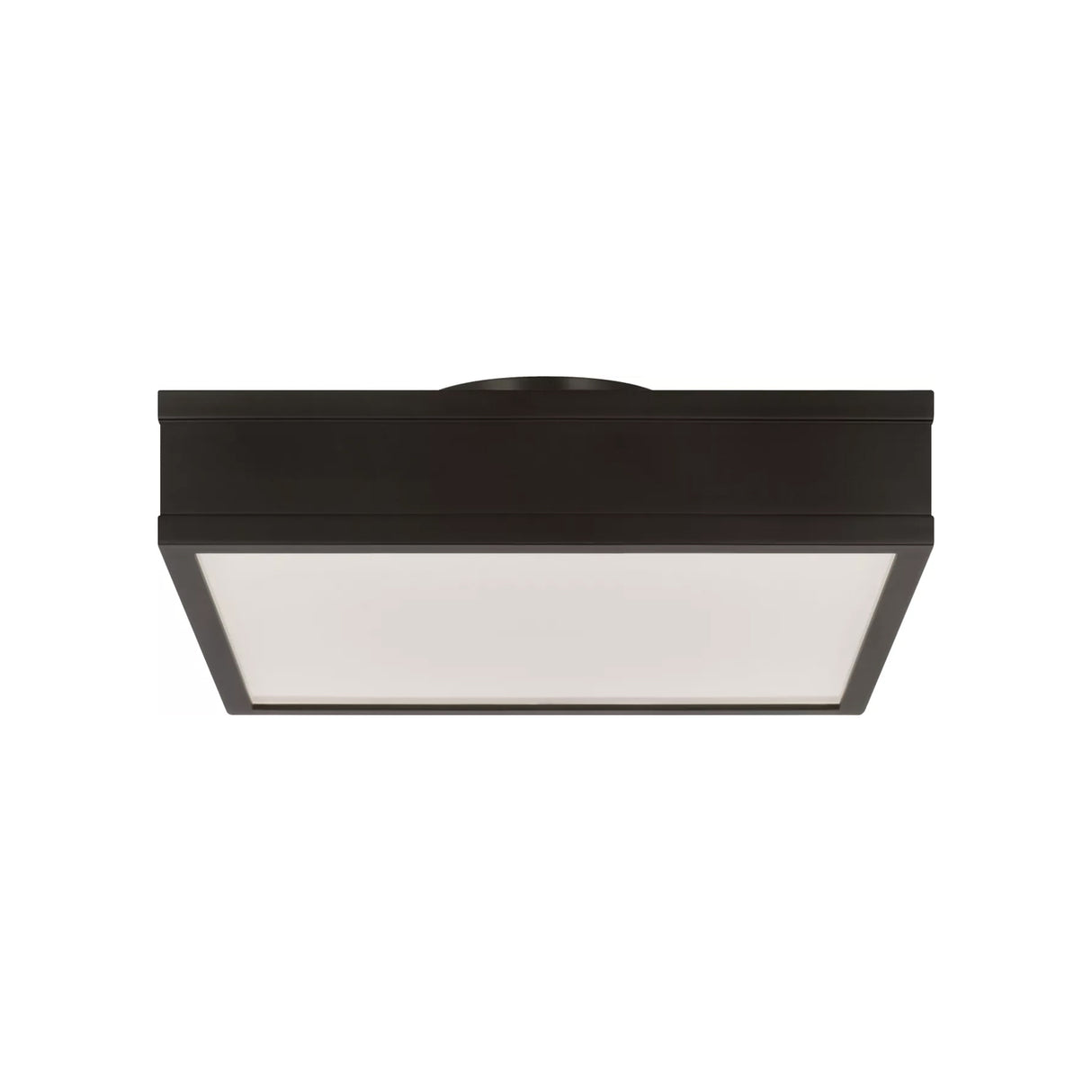 Merton Square LED Semi-Flush 12", Aged Iron