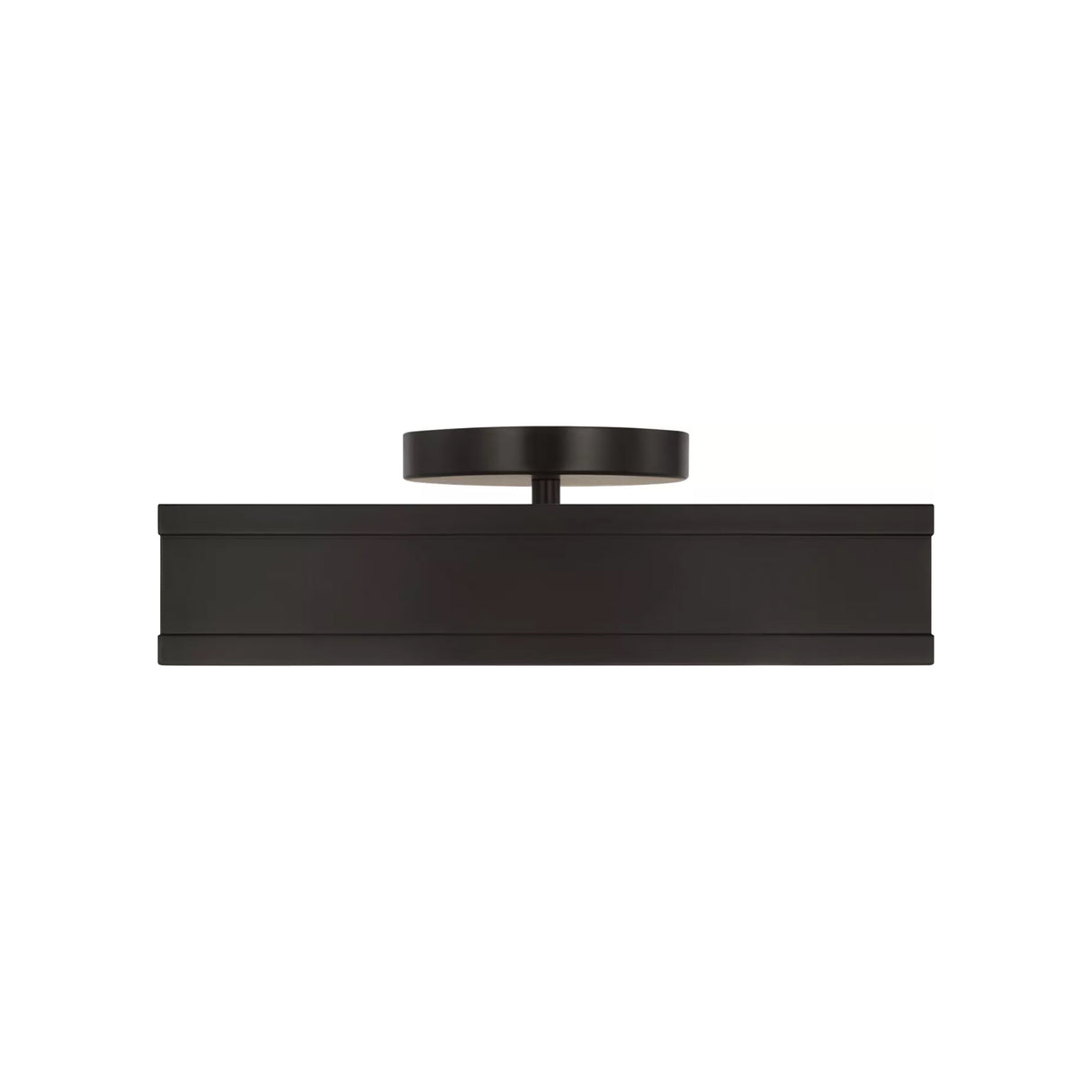 Merton Square LED Semi-Flush 12", Aged Iron