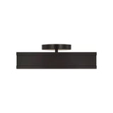 Merton Square LED Semi-Flush 12", Aged Iron