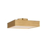 Merton Square LED Semi-Flush 12", Gilded Brass
