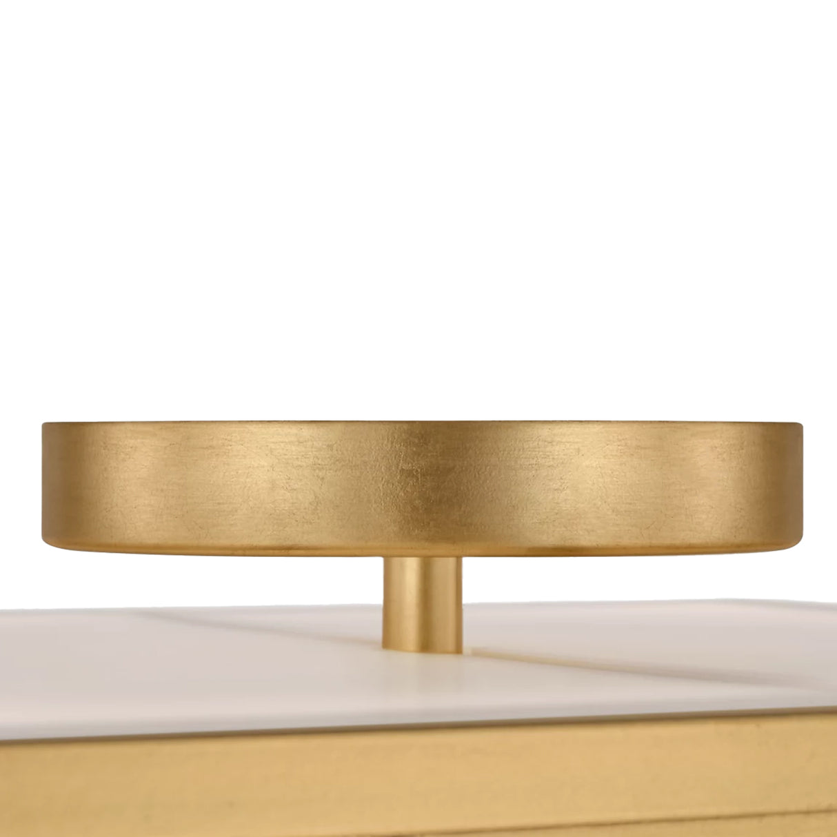 Merton Square LED Semi-Flush 12", Gilded Brass