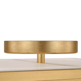 Merton Square LED Semi-Flush 12", Gilded Brass