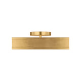 Merton Square LED Semi-Flush 12", Gilded Brass