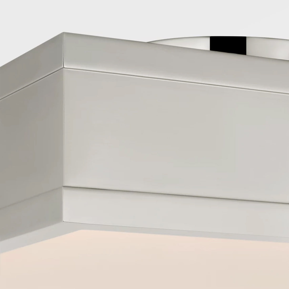 Merton Square LED Semi-Flush 12", Polished Nickel