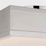 Merton Square LED Semi-Flush 12", Polished Nickel