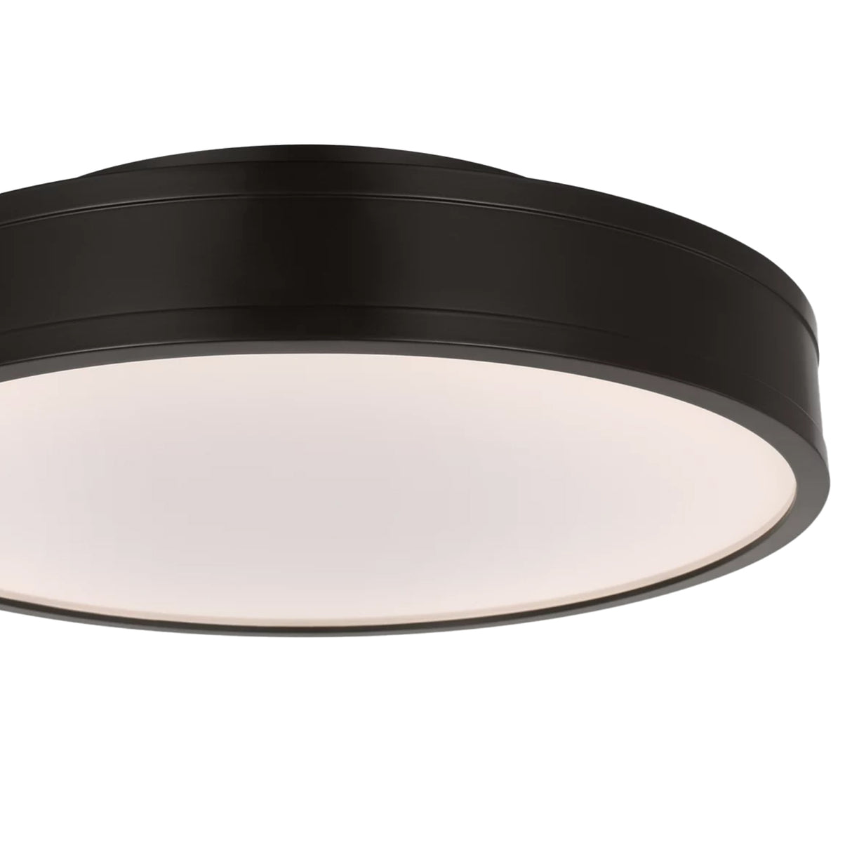 Merton Round LED Semi-Flush 16", Aged Iron