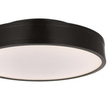 Merton Round LED Semi-Flush 16", Aged Iron