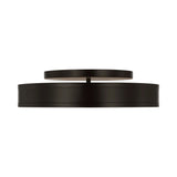 Merton Round LED Semi-Flush 16", Aged Iron