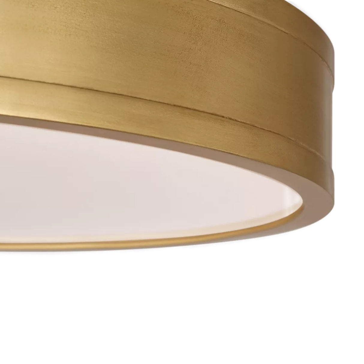 Merton Round LED Semi-Flush 16", Gilded Brass