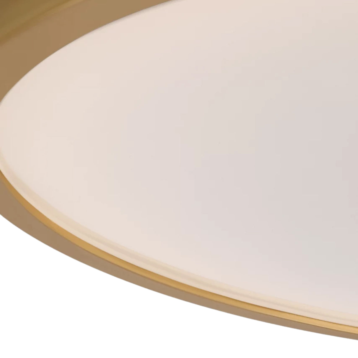 Merton Round LED Semi-Flush 16", Gilded Brass
