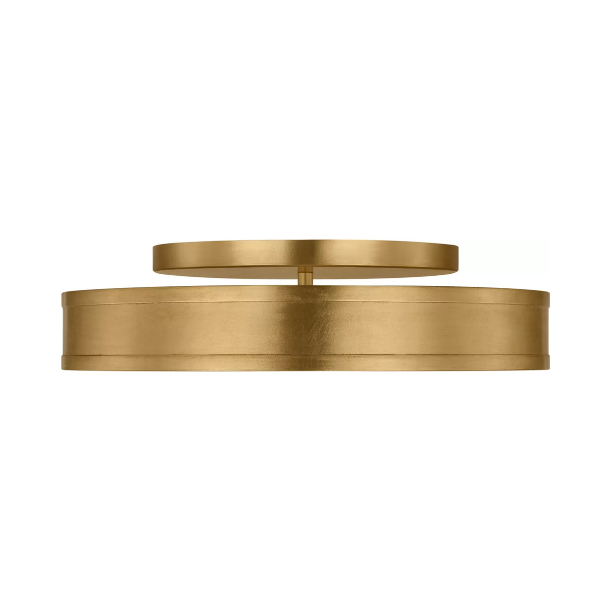 Merton Round LED Semi-Flush 16", Gilded Brass