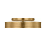 Merton Round LED Semi-Flush 16", Gilded Brass