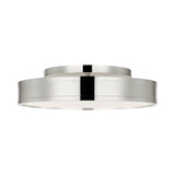 Merton Round LED Semi-Flush 16", Polished Nickel