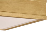 Merton Square LED Semi-Flush 16", Gilded Brass