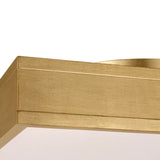 Merton Square LED Semi-Flush 16", Gilded Brass