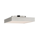 Merton Square LED Semi-Flush 16", Polished Nickel