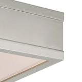 Merton Square LED Semi-Flush 16", Polished Nickel