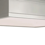 Merton Square LED Semi-Flush 16", Polished Nickel