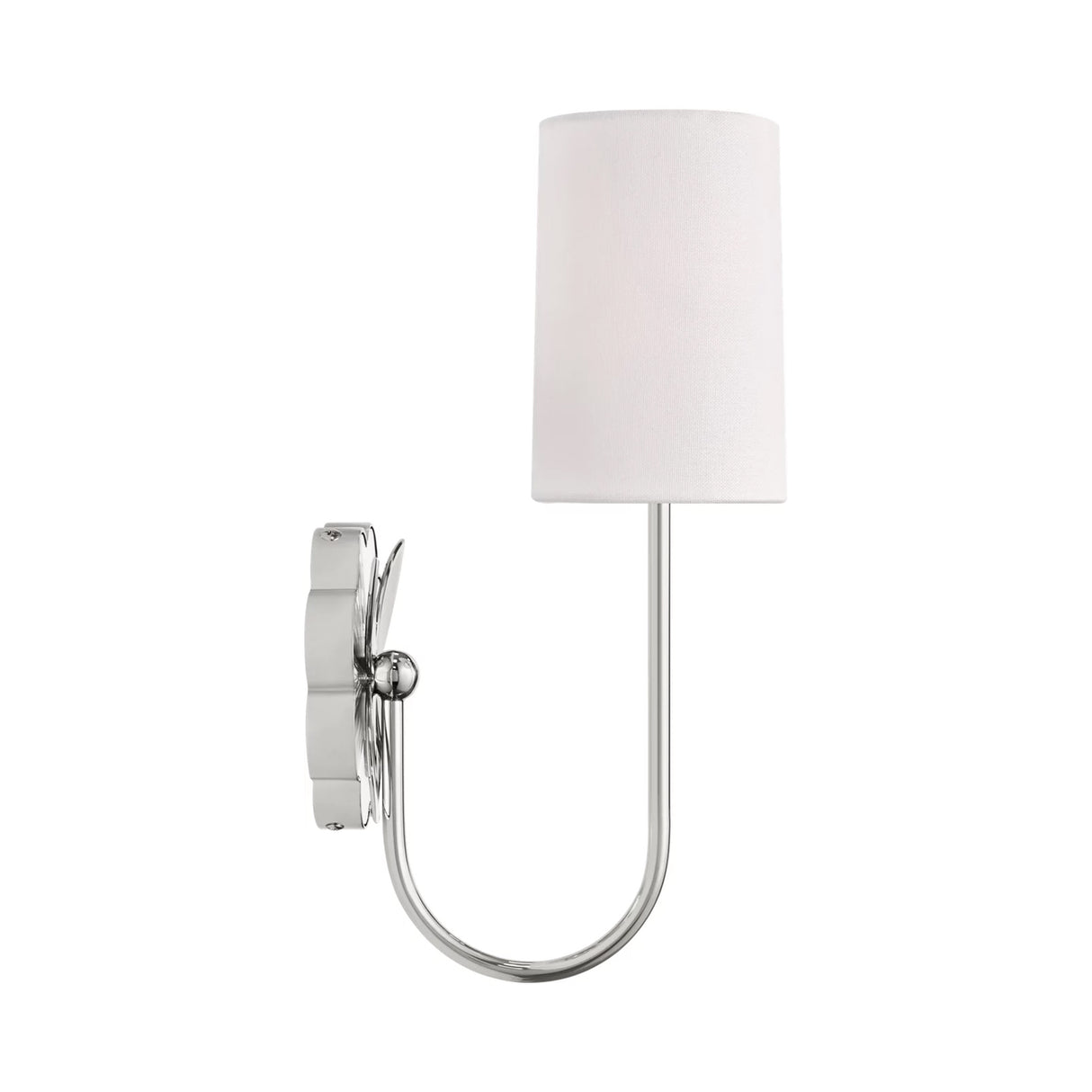Ashby Wall Sconce 14", Polished Nickel and Mirror Glass