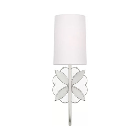 Ashby Wall Sconce 14", Polished Nickel and Mirror Glass