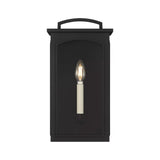 Barlow Outdoor Wall Light, Small 15", Textured Black