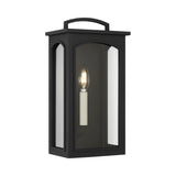 Barlow Outdoor Wall Light, Small 15", Textured Black