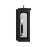 Barlow Outdoor Wall Light, Small 15", Textured Black