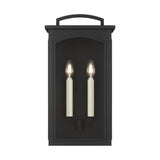 Barlow Outdoor Wall Light, Medium 19", Textured Black