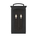 Barlow Outdoor Wall Light, Medium 19", Textured Black