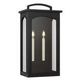 Barlow Outdoor Wall Light, Large 24", Textured Black