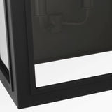 Barlow Outdoor Wall Light, Large 24", Textured Black