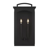 Barlow Outdoor Wall Light, Large 24", Textured Black