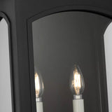 Barlow Outdoor Wall Light, Large 24", Textured Black