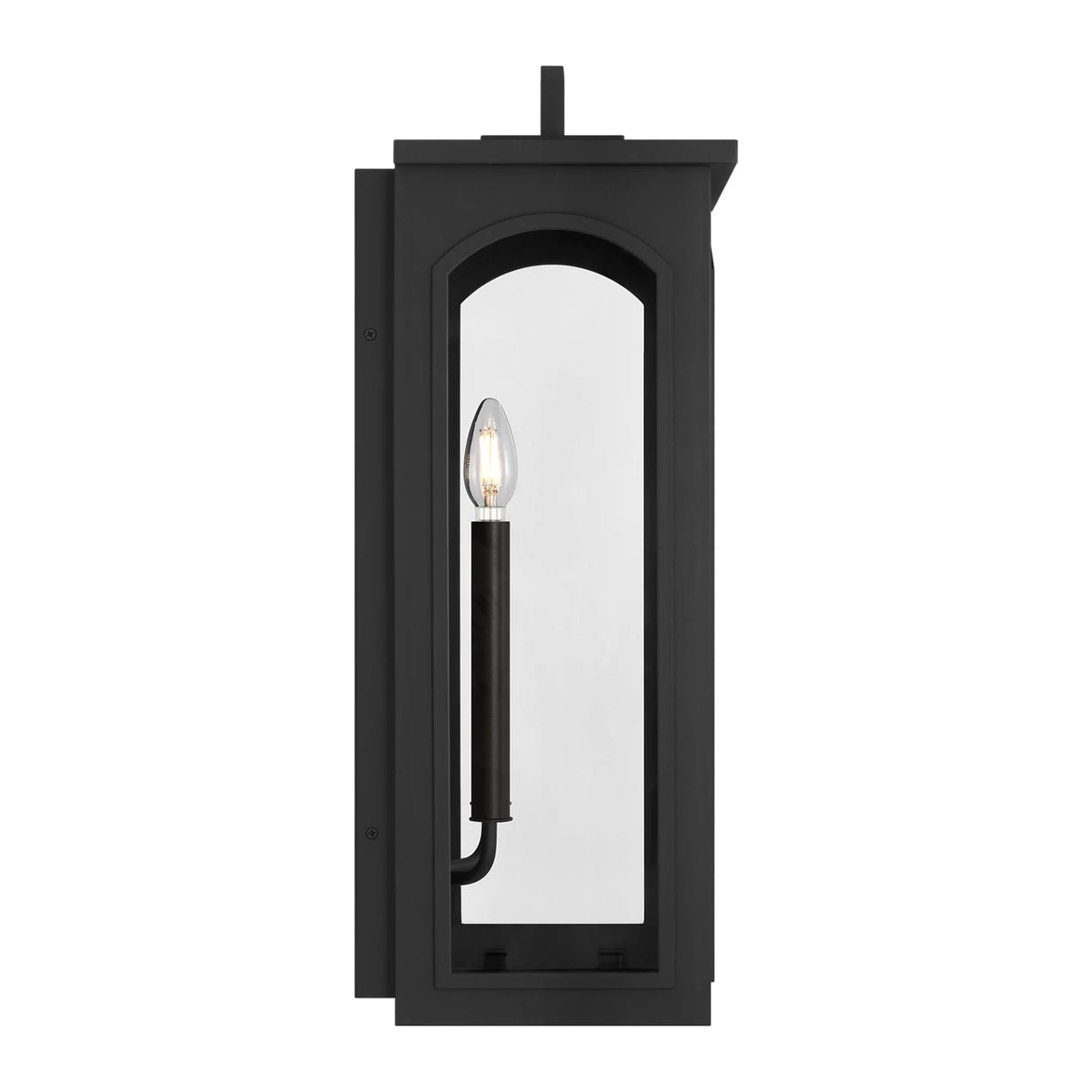 Barlow Outdoor Wall Light, Large 24", Textured Black
