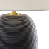 Nolette Large Table Lamp 29", Textured Black