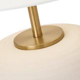 Nolette Medium Table Lamp 23", Matte Beige